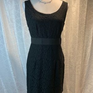 Black Lace Overlay Dress